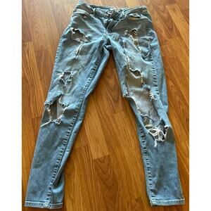 Refuge Distressed Blue Jeans - Size 8 - Excellent Condition!